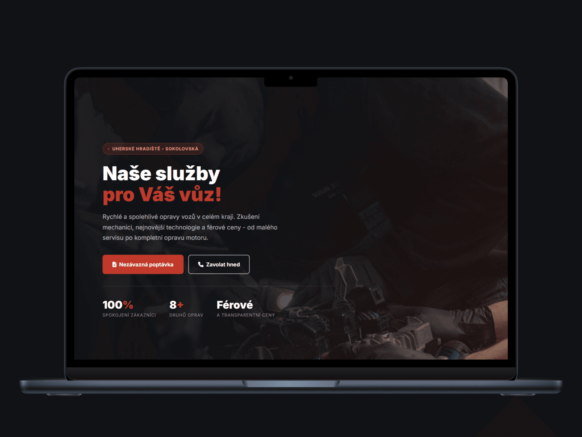 Nový web pro autoservis